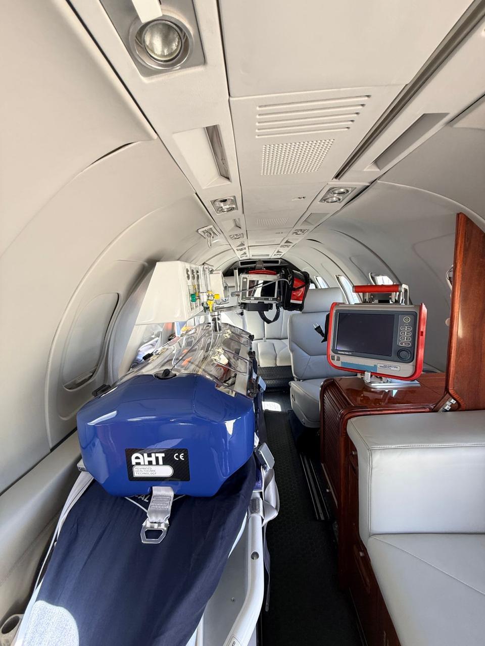 Operación de traslado aeromédico